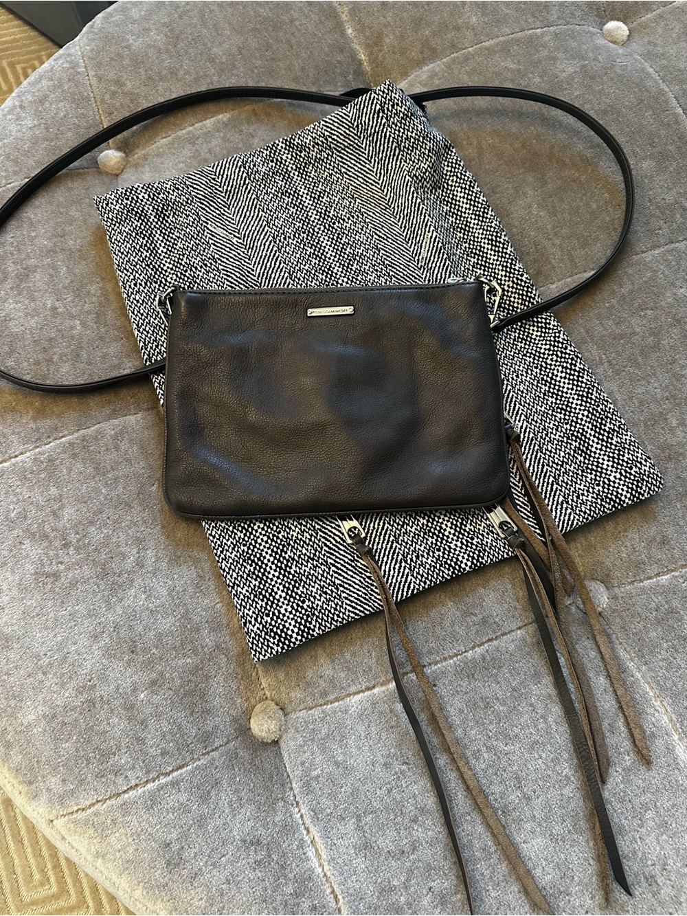 Rebecca Minkoff Three Zip Rocker Crossbody - Picture 3 of 6